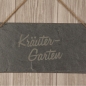 Preview: Schieferschild "Kräutergarten"