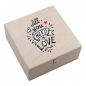 Mobile Preview: Hufeisen-Box mit Motiv "all you need is love"