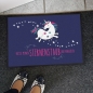 Preview: Einhorn Fußmatte "Fresst meinen Sternenstaub Ihr Langweiler" 40 x 60 cm