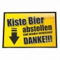 Preview: Fußmatte "Kiste Bier abstellen und wieder verpissen! Danke!!!"