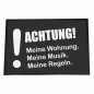Mobile Preview: Fußmatte "Achtung! Meine Wohnung, Meine Musik Meine Regeln"