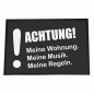 Preview: Fußmatte "Achtung! Meine Wohnung, Meine Musik Meine Regeln"