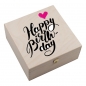Preview: Hufeisen-Box "Happy Birthday" mit pinkem Herz