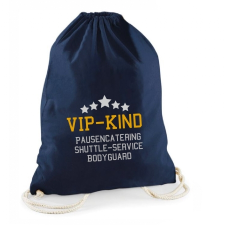 Blauer Statement-Turnbeutel VIP-Kind
