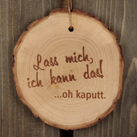 Baumscheibe "Lass mich, ich kann das… oh kaputt!"