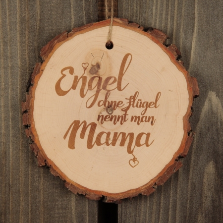 Baumscheibe "Engel ohne Flügel nennt man Mama"
