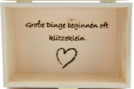 Holz Geschenkbox lasergraviert