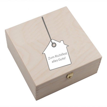 Hufeisen-Box "Zum Richtfest alles Gute"