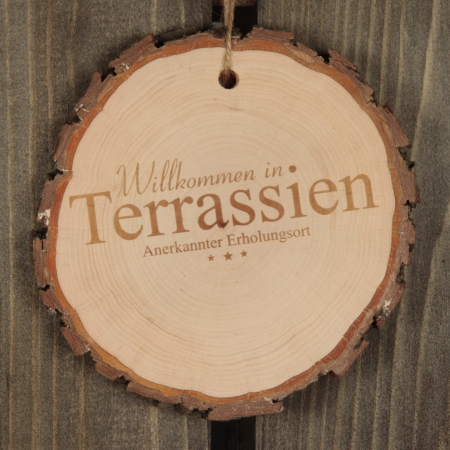 Baumscheibe "Willkommen in Terrassien"