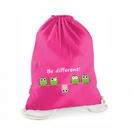 Statement-Turnbeutel "Be different!"