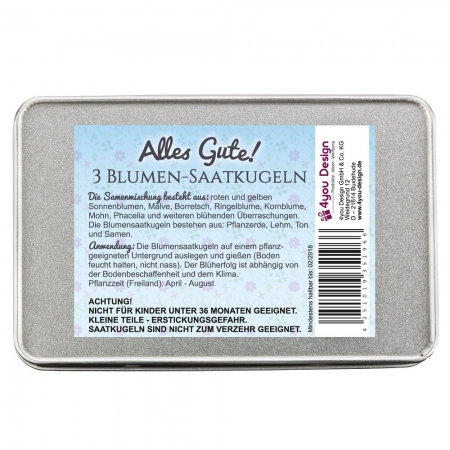 Blumen-Saatkugeln "Alles Gute für Dich"