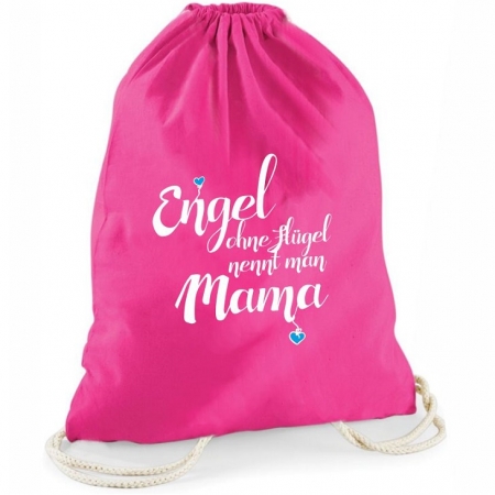 Statement-Turnbeutel "Engel ohne Flügel nennt man Mama"