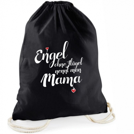 Statement-Turnbeutel "Engel ohne Flügel nennt man Mama"