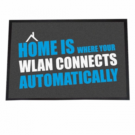 Fußmatte "Home is where your WLAN connects automatically"