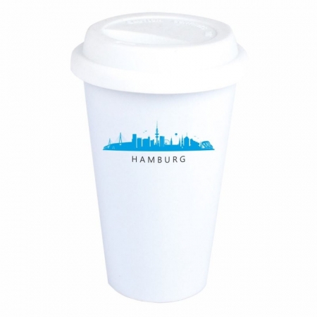 Coffee-to-go-Becher Skyline Hamburg