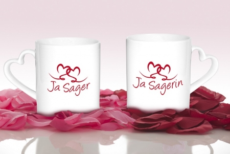 Herz-Tassen für Ja-Sager/in