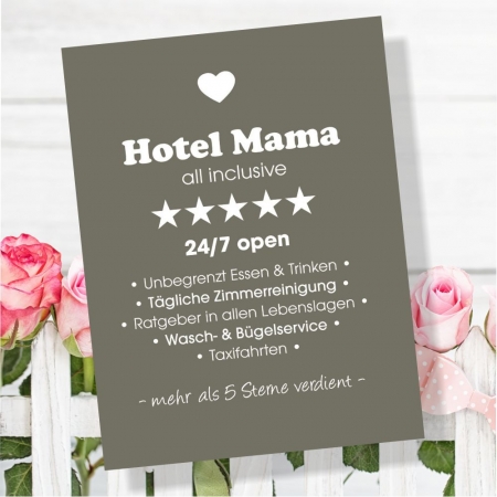 Schild "Hotel Mama"