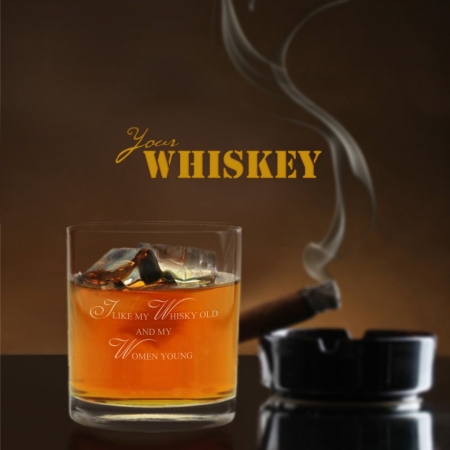 Whiskyglas I like whisky old and my women young!