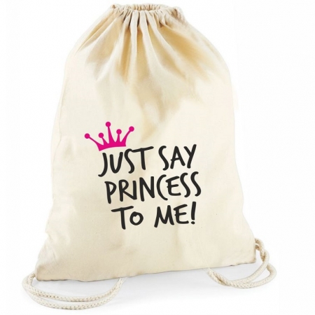Statement-Turnbeutel  "Just say princess to me!"