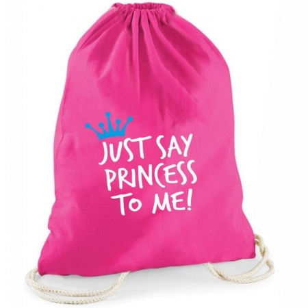 Statement-Turnbeutel  "Just say princess to me!"