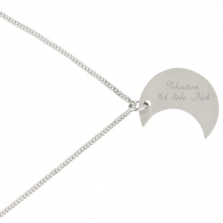 Kettenanhänger & Kette "I love you to the moon and back"