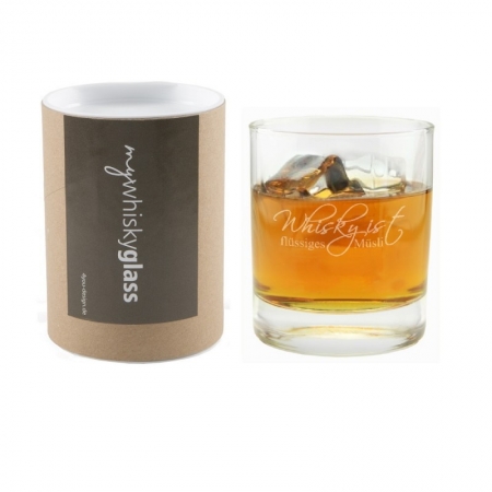 Whiskyglas "Whisky ist flüssiges Müsli"