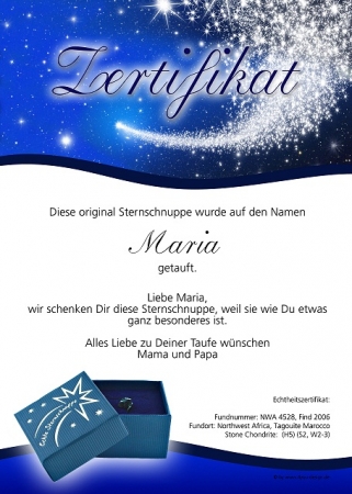 Echte Sternschnuppe