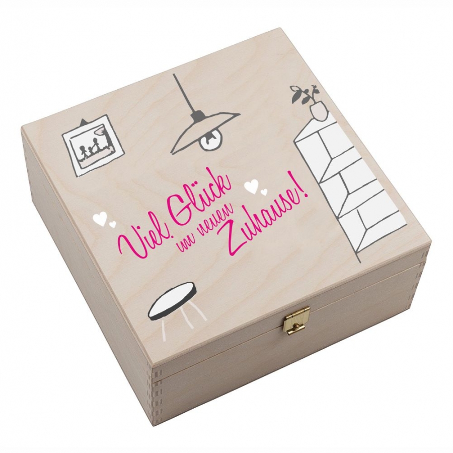 Hufeisen-Box "Viel Glück im neuen Zuhause"