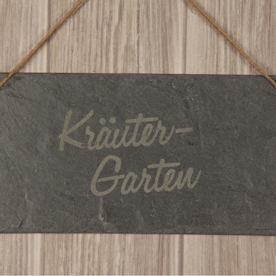 Schieferschild "Kräutergarten"