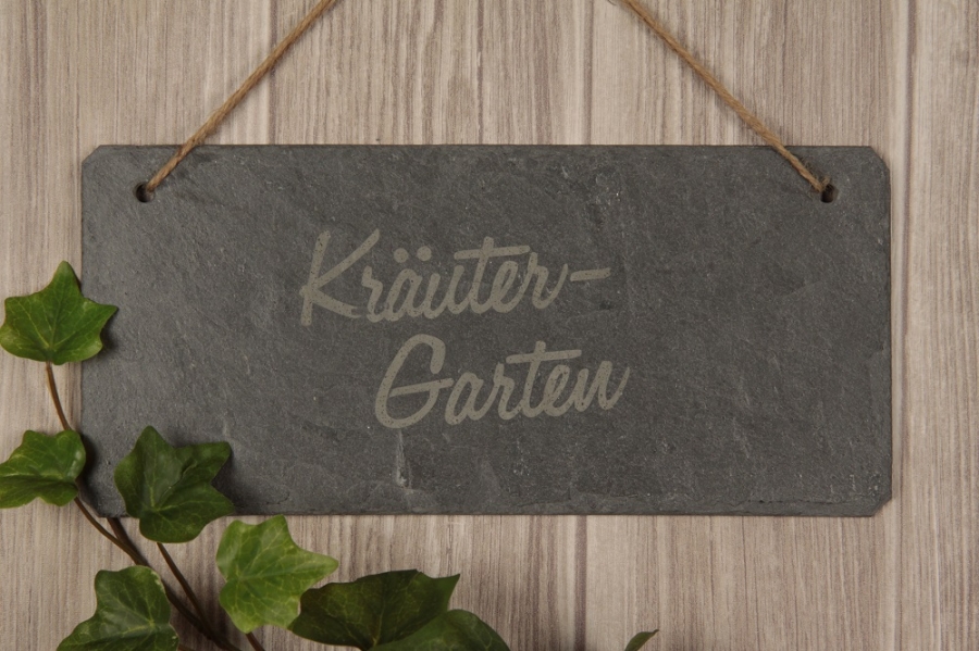Schieferschild "Kräutergarten"