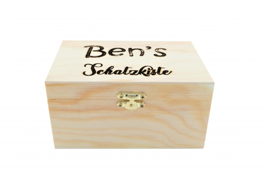 Holz Geschenkbox lasergraviert