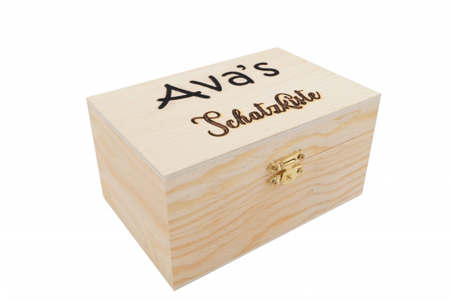 Holz Geschenkbox lasergraviert