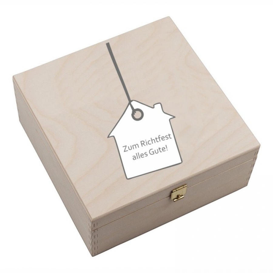 Hufeisen-Box "Zum Richtfest alles Gute"