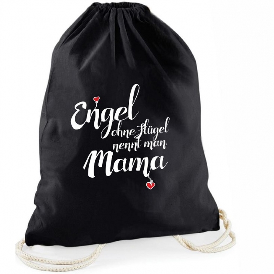 Statement-Turnbeutel "Engel ohne Flügel nennt man Mama"