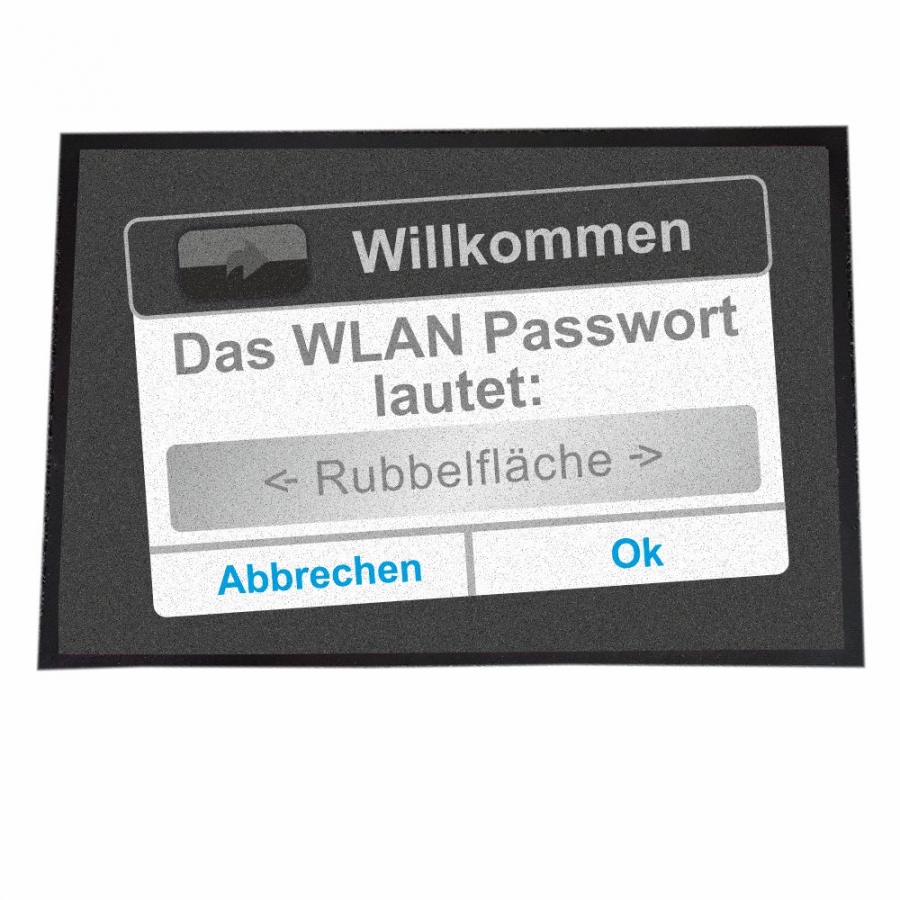 Fußmatte "WLAN Passwort"