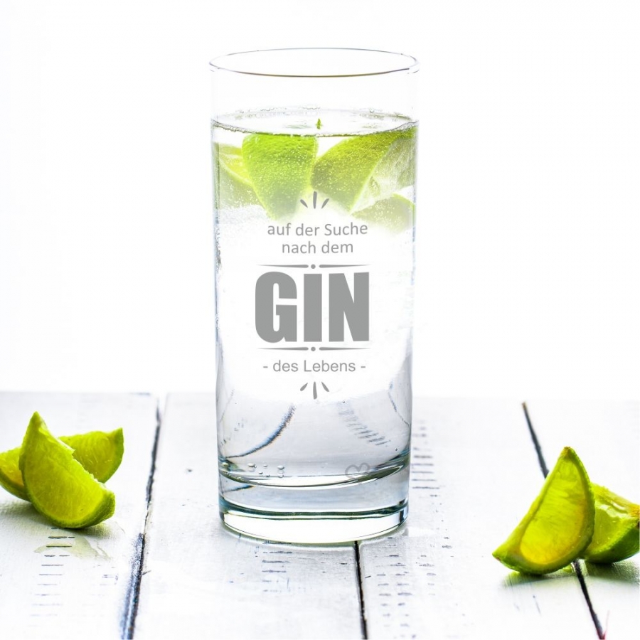 Ginglas als Geschenkidee mit Gravur