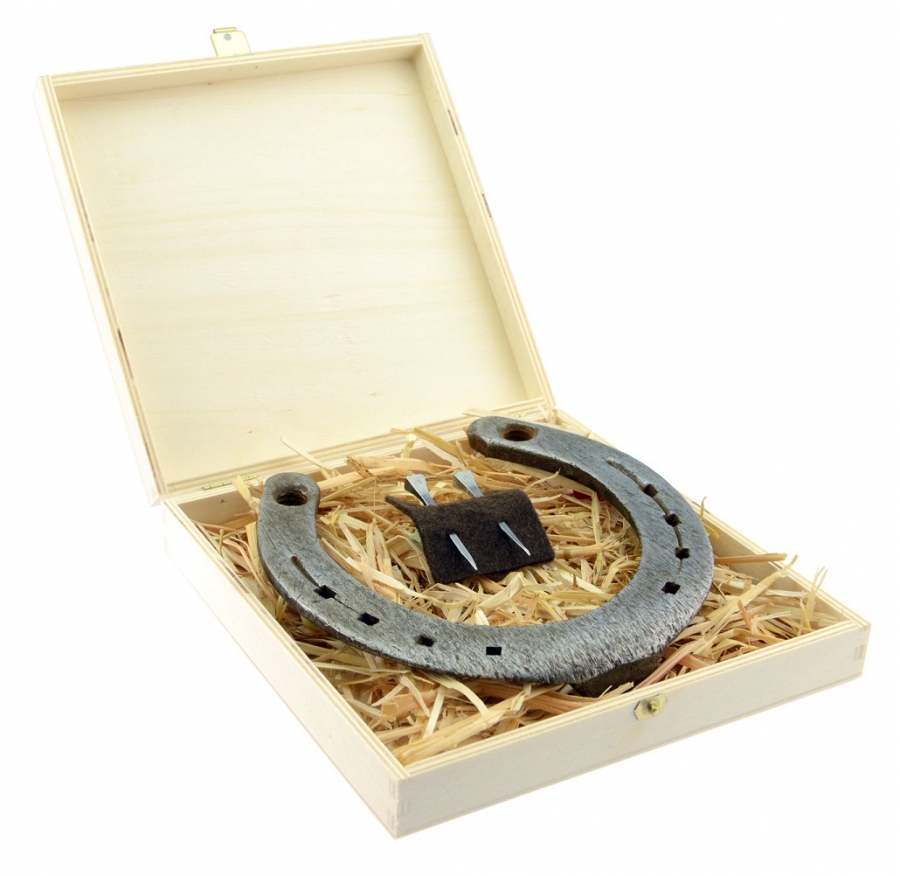 Hufeisen-Box "Alles Gute zum Richtfest"