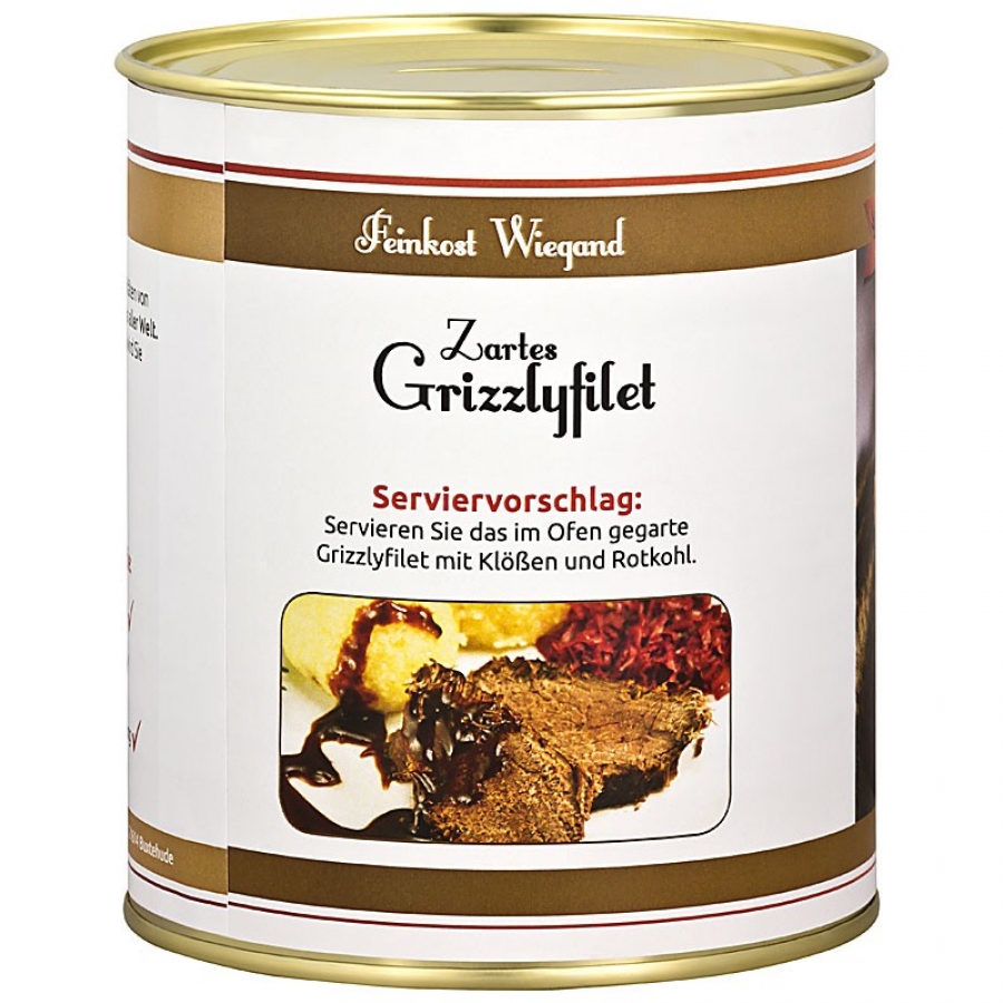 Grizzlyfilet aus der Dose