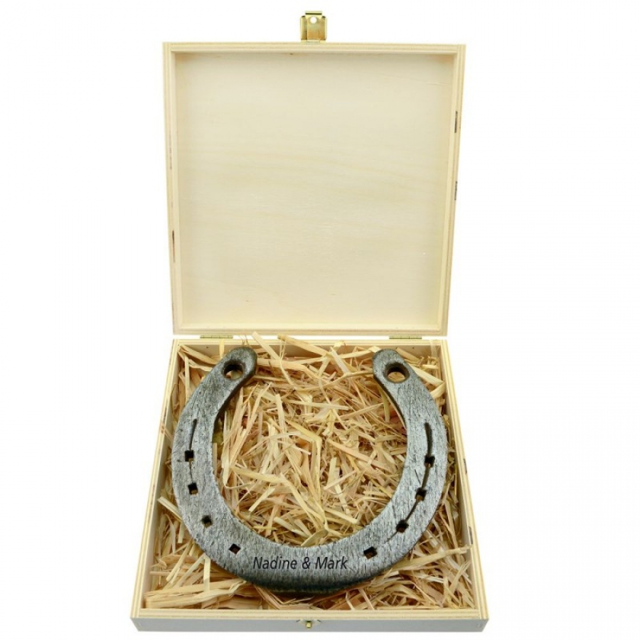 Hufeisen-Box "zur goldenen Hochzeit"