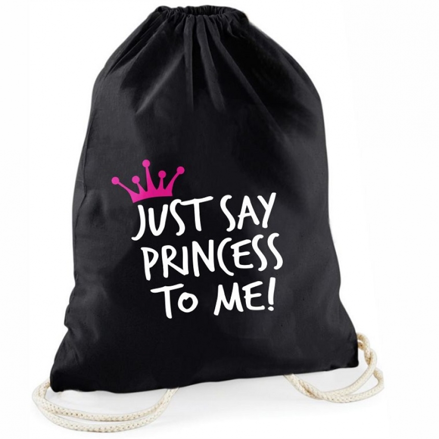 Statement-Turnbeutel  "Just say princess to me!"