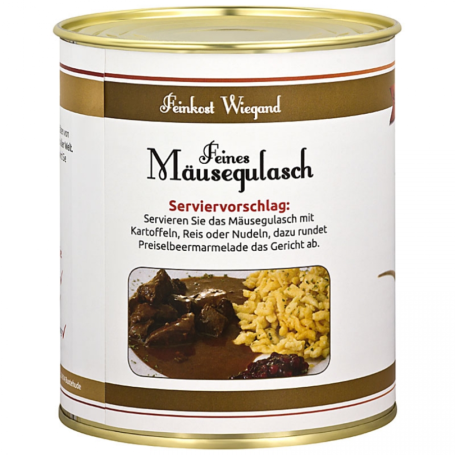 Mäusegulasch aus der Dose