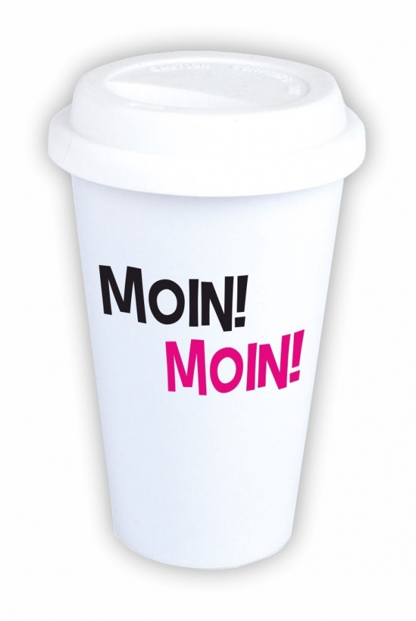 Coffee-to-go-Becher Moin! Moin!