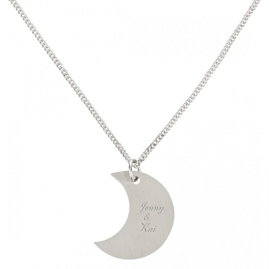 Kettenanhänger & Kette "I love you to the moon and back"