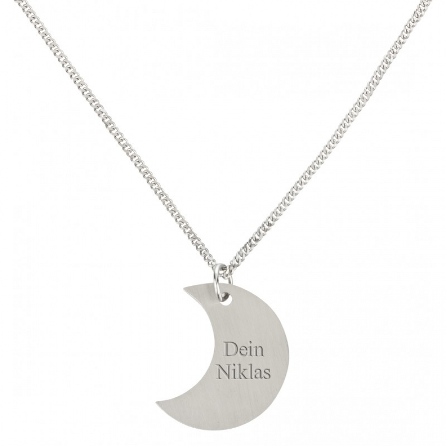 Kettenanhänger & Kette "I love you to the moon and back"
