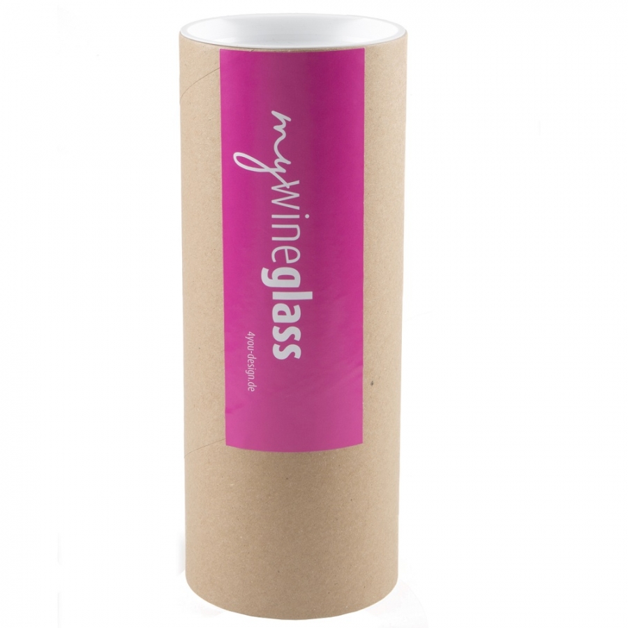 Weinglas "Save water! Drink wine!" mit Geschenkbox