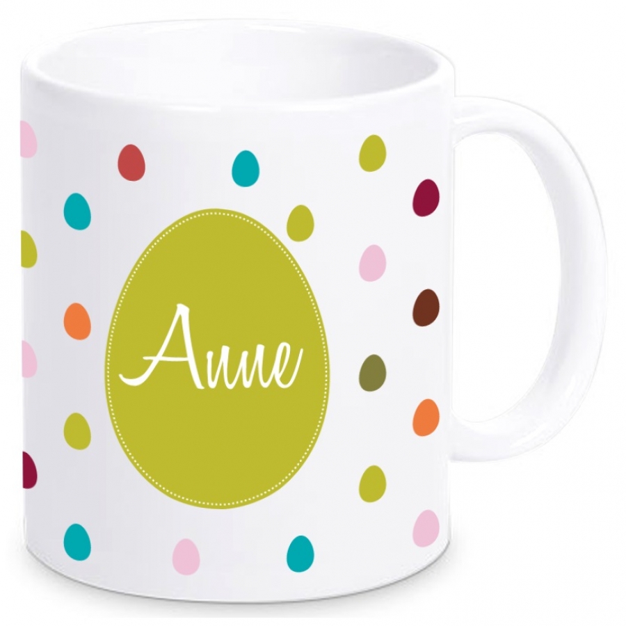 Ostertasse mit individuellen Namen