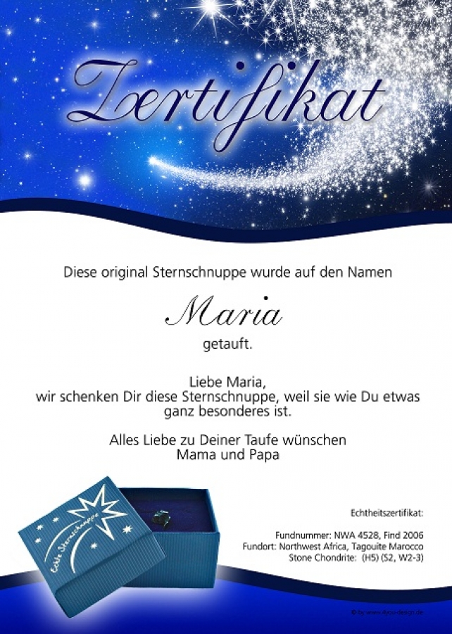 Echte Sternschnuppe