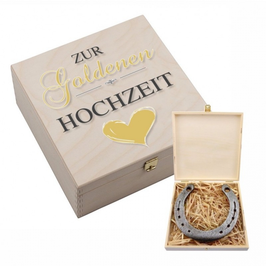 Hufeisen-Box "zur goldenen Hochzeit"