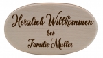 Türschild "Herzlich Willkommen"