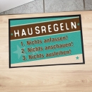 Fußmatte "Hausregeln"